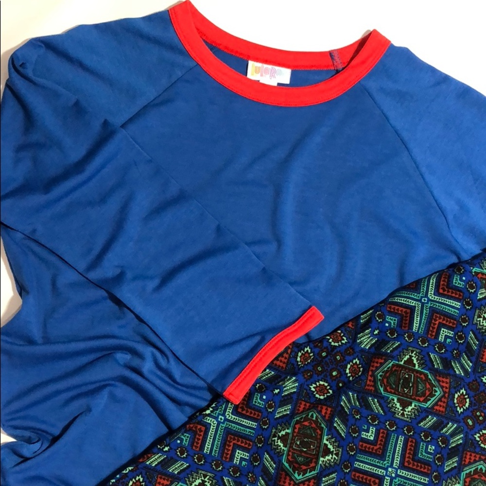 NWT LuLaRoe Randy Raglan Top XXS
